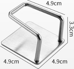 SHOPUJ.PL UCHWYT DO ZLEWU NA GĄBKĘ ZMYWAK CZARNY 5