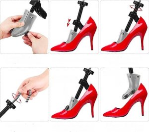 SHOPUJ.PL PRAWIDŁO ROZCIĄGANIA BUTÓW NA WYSOKIM OBCASIE LAKIERKÓW SZPILEK PRAWIDŁA 34-41 KOPYTO BUTA SZARE 5