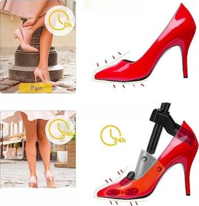 SHOPUJ.PL PRAWIDŁO ROZCIĄGANIA BUTÓW NA WYSOKIM OBCASIE LAKIERKÓW SZPILEK PRAWIDŁA 34-41 KOPYTO BUTA SZARE 9