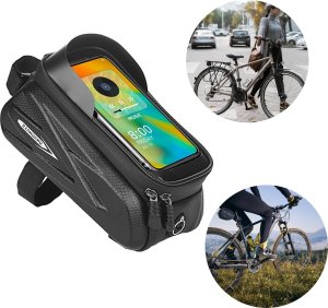 SHOPUJ.PL TORBA NA ROWER RAMA PRZEDNIA GÓRNA WODOODPORNA NA TELEFON ZE SCHOWKIEM 8