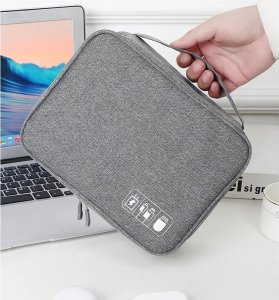 SHOPUJ.PL ORGANIZER PODRÓŻNY TORBA DO PRZECHOWYWANIA URZĄDZEŃ KABLI ŁADOWAREK MAŁA 2