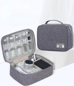 SHOPUJ.PL ORGANIZER PODRÓŻNY TORBA DO PRZECHOWYWANIA URZĄDZEŃ KABLI ŁADOWAREK MAŁA 3