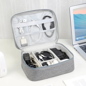 SHOPUJ.PL ORGANIZER PODRÓŻNY TORBA DO PRZECHOWYWANIA URZĄDZEŃ KABLI ŁADOWAREK MAŁA 8