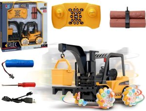 LeanToys Zdalnie Sterowany Wózek Widłowy Obrót 360 stopni Świecące Koła 1
