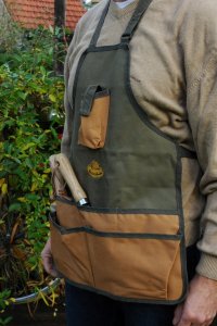 Fartuch ogrodowy + zestaw narzędzi Łopatka Pikownik Grabie 5