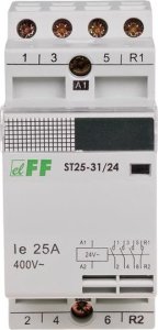 F&F Stycznik modułowy 25A 3NO+1NC - ST25-31 24V 1