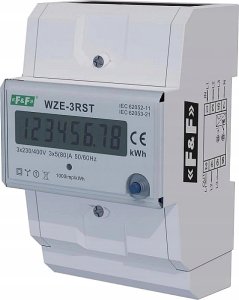 F&F Licznik energii elektrycznej 3-fazowy WZE-3RST reset 2