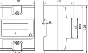 F&F Licznik energii elektrycznej 3-fazowy WZE-3RST reset 4