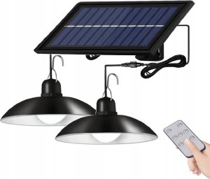 Lampa wisząca Yermos LAMPA SOLARNA Żyrandol Wisząca LED Pilot Zestaw 1