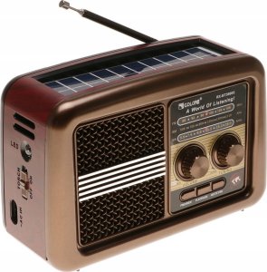 Radio Yermos Radio RETRO Przenośne Głośnik TF MP3 USB Solar BLUETOOTH LATARKA 3871 1