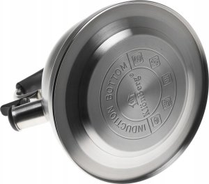 Yermos CZAJNIK Stalowy Satynowy 3l Z Gwizdkiem INDUKCJA Gaz SKŁADANA Rączka 1031 4