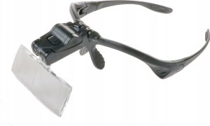 Yermos LUPA na GŁOWĘ CZOŁOWA Okulary LATARKA 2LED 3,5x 2