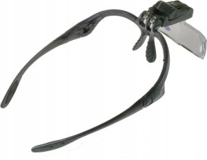 Yermos LUPA na GŁOWĘ CZOŁOWA Okulary LATARKA 2LED 3,5x 4