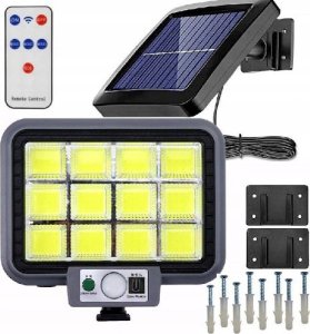 Yermos LAMPA SOLARNA LED CZUJNIK Zmierzchu RUCHU 1212 1