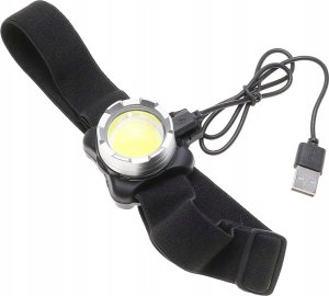 Latarka czołowa Yermos LATARKA Czołowa CZOŁÓWKA Z CZERWONYM Światłem LED COB 4159 4