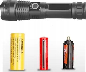Latarka Yermos LATARKA LED Mocna P90 CREE Taktyczna USB ZOOM Szperacz 4161 7