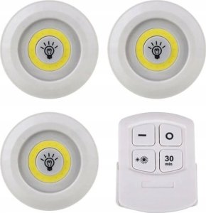 Yermos LAMPKI LED Bezprzewodowe Lampka Meblowa COB Pilot 3szt Zestaw 735 2