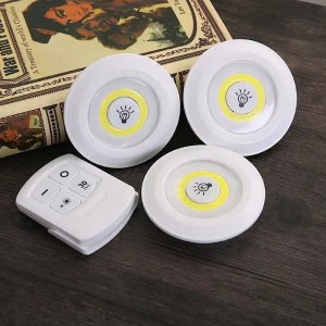 Yermos LAMPKI LED Bezprzewodowe Lampka Meblowa COB Pilot 3szt Zestaw 735 5