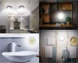 Yermos LAMPKI LED Bezprzewodowe Lampka Meblowa COB Pilot 3szt Zestaw 735 7