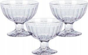 Excellent Houseware Pucharek do lodów deserów STRIPE, 3 sztuki x 200 ml 5