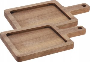 Deska do krojenia Excellent Houseware Deska do serwowania z drewna akacji, 2 sztuki 1