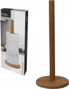 Excellent Houseware Bambusowy stojak na ręcznik papierowy, Ø 12,5 x 31,5 cm 1