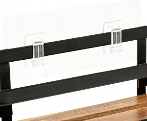 5five Półka pod prysznic bez wiercenia BLACKACIA, 25,5 x 10 x 8 cm 6