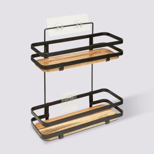 5five Półka pod prysznic BLACKACIA, bez wiercenia, 25,5 x 15,5 x 30 cm 5