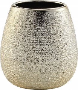 Douceur d`Interieur Złoty kubek na szczoteczki, z ceramiki, TRESOR, 9 x 9 cm 1