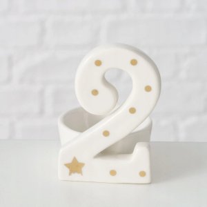 Boltze Home Świeczniki adwentowe z cyframi NUMERO 6