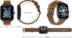 Smartwatch IMIKI Smart Watch IMIKI ST1 Brown 10