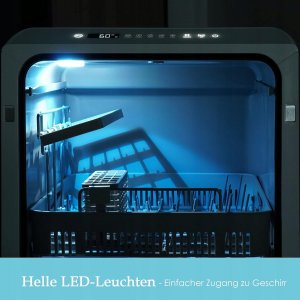 Zmywarka Singlehomie DEDW-Q01 Mini zmywarka do naczyń 6 programów 5L wolnostojąca 5