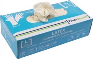 Multi Handske Engangs Prime Source str L uden Pudder Latex AQL 1.5 Hvid,100 stk/pk 1