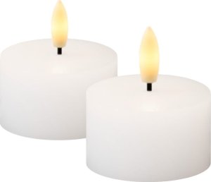 Sirius Sirius Sille T-light 2 pcs. Set, Ø6cm, H3,4cm, white 1