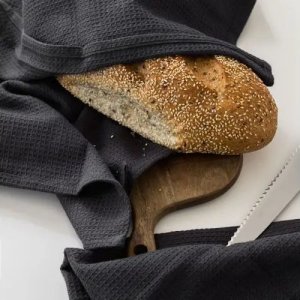 Olsen Home OlsenHome - Ręczniki waflowe 50x65cm - 2 Pak Magnet Grey 3