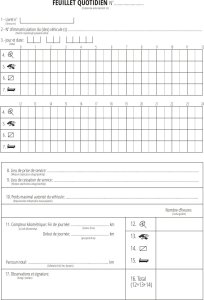 Pako Książka czasu pracy kierowcy FRANCJA - LIVRET INDIVIDUEL DE CONTROLE 4