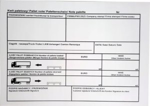 Pako Kwit Paletowy A5 100 kartek - Samokopiujący 1