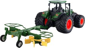 ProNice Traktor Z Zgrabiarką Maszyna Rolnicza Model Pojazdu 1:24 Farma Zestaw 4
