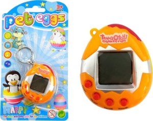 LeanToys Tamagotchi w Jajku Gra Elektroniczne Zwierzątko Pomarańczowe LEAN TOYS 1