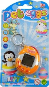 LeanToys Tamagotchi w Jajku Gra Elektroniczne Zwierzątko Pomarańczowe LEAN TOYS 3