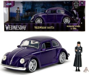 Jada Jada Toys Wednesday Pojazd Volswagen Beetle z figurką 1:24 1