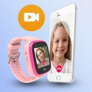 Bezpieczna Rodzina Zegarek dla dziecka Locon Watch Video GJD.13 (różowy) + 1M 5