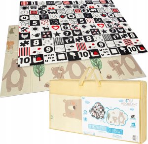 Bocioland BOCIOLAND BL124-SKŁADANA MATA             KONTRASTOWA 150X200CM MAŁY MIŚ 8