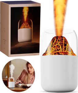 Nawilżacz powietrza Cronos Nawilżacz powietrza Cronos Y10 Biały z efektem ognia RGB z funkcją aromaterapii 1