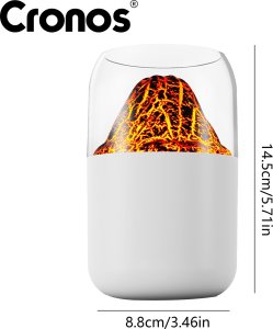 Nawilżacz powietrza Cronos Nawilżacz powietrza Cronos Y10 Biały z efektem ognia RGB z funkcją aromaterapii 2