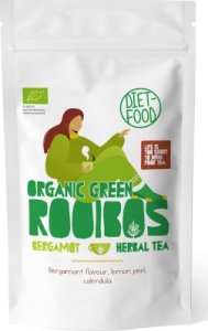Diet Food HERBATKA ROOIBOS ZIELONY BERGAMOTKA BIO 100 g - DIET-FOOD 1