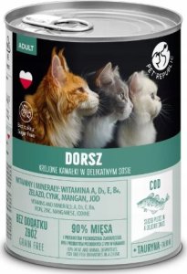 Pet Republic PETREPUBLIC Kawałki w sosie z dorszem - Karma mokra dla kota - 400g 1