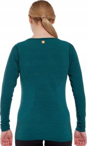 Brubeck LS1415W Koszulka damska z długim rękawem OUTDOOR WOOL PRO zielony M - GÓRY 13 5