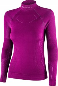 Brubeck LS1665W Bluza damska EXTREME MERINO fuksjowy L 2
