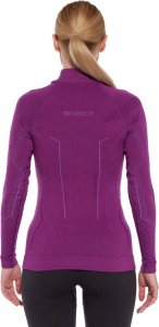 Brubeck LS1665W Bluza damska EXTREME MERINO fuksjowy M 3